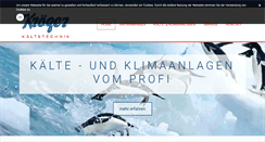 Desktop Screenshot of kroeger-kaeltetechnik.de