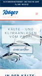 Mobile Screenshot of kroeger-kaeltetechnik.de